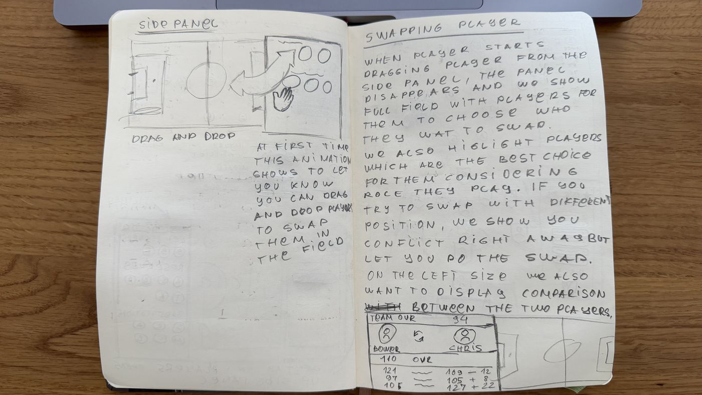 Sketch: side panel, drag from panel, live comparison
