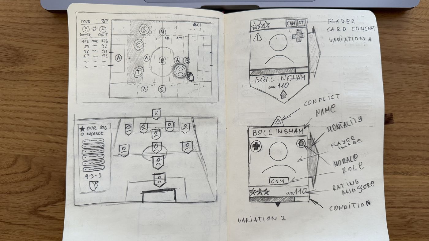 Sketch: full-screen drag state and two token variations
